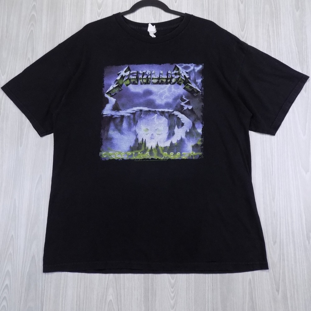 Vintage 2005 Metallica Creeping Death T-Shirt Mens XL Black Graphic Band EUC